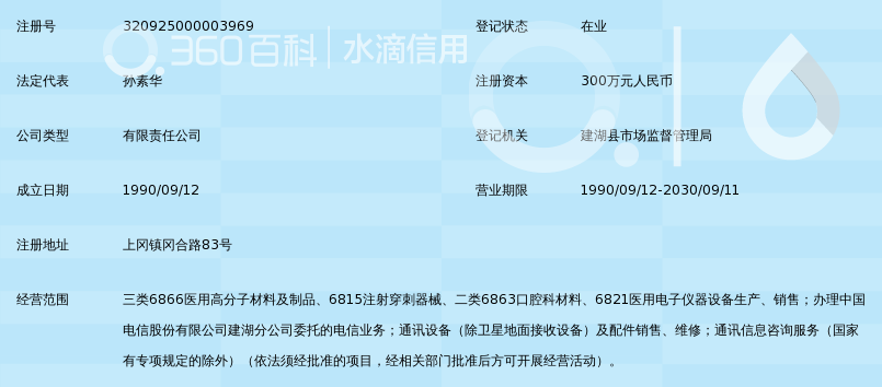 盐城市新捷医疗器材有限公司_360百科