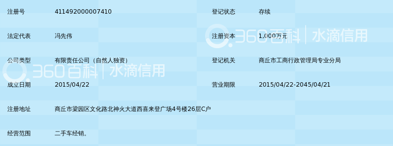 商丘市伟恒二手车经销有限公司_360百科
