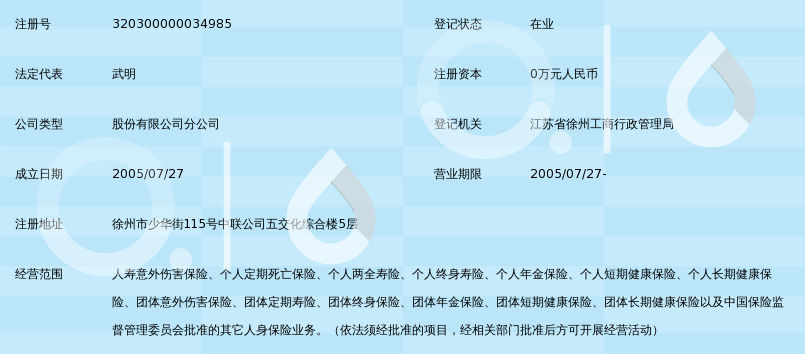 富德生命人寿保险股份有限公司徐州中心支公司