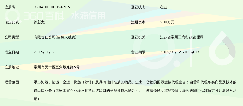常州兴和国际货运代理有限公司_360百科