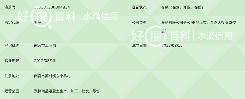 邢台市政建设集团股份有限公司南宫分公司