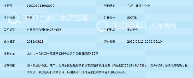 北京君鹏票务代理有限公司_360百科