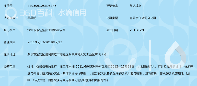 深圳市科雷特太阳能光电技术有限公司观澜分公