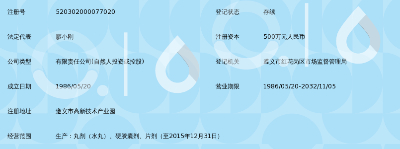 遵义廖元和堂药业有限公司_360百科