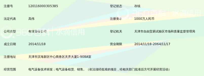 天津天泽特锐德电气科技有限公司_360百科