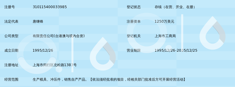上海紫燕模具工业有限公司_360百科