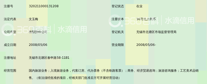 无锡永和旅行社有限公司_360百科