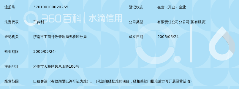 山东省交通运输集团有限公司济南出租汽车管理