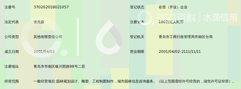 青岛市园林环境规划设计院有限公司_360百科