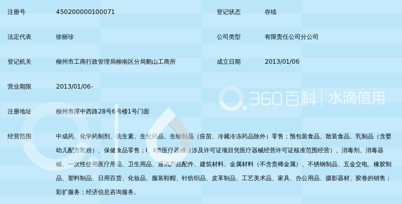 广西鸿翔一心堂药业有限责任公司柳州金河湾小