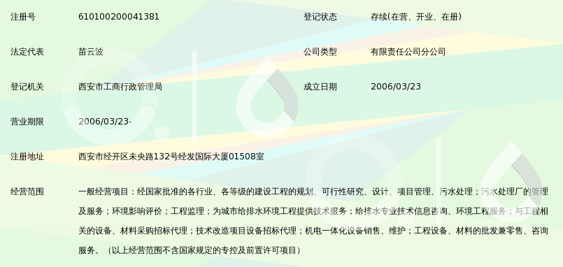 中国市政工程华北设计研究总院有限公司西安分