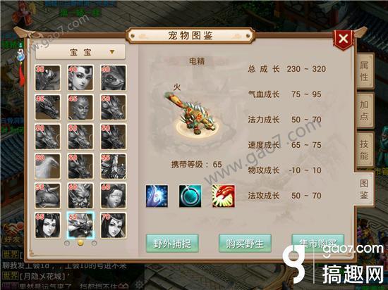 问道电精宝宝的加点方法:我的电精血成长95,速