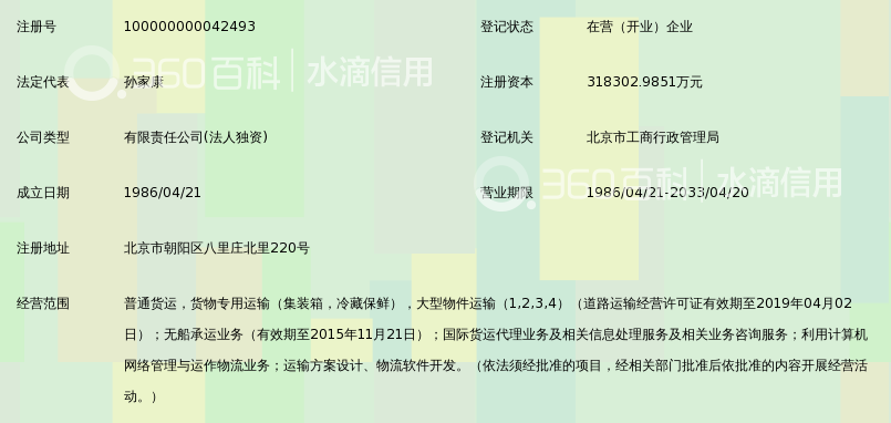 中国远洋物流有限公司