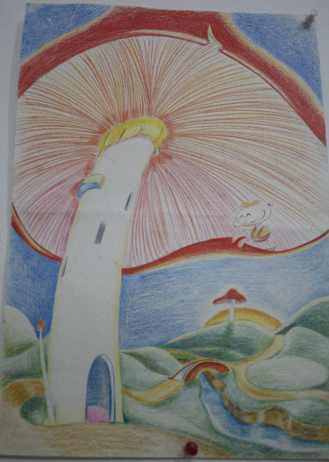 儿童画杭州西湖