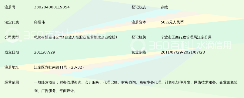 宁波骆驼通大财务管理有限公司_360百科